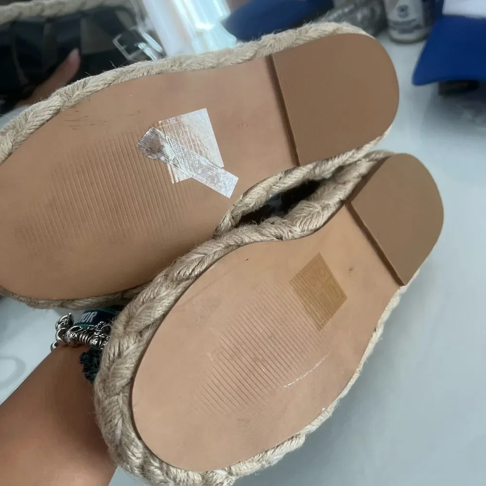 NEW ASOS DESIGN Jao chunky espadrille sandals size 3